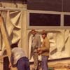 Arbeiten am Relief der Taubenfeldschule Quierschied